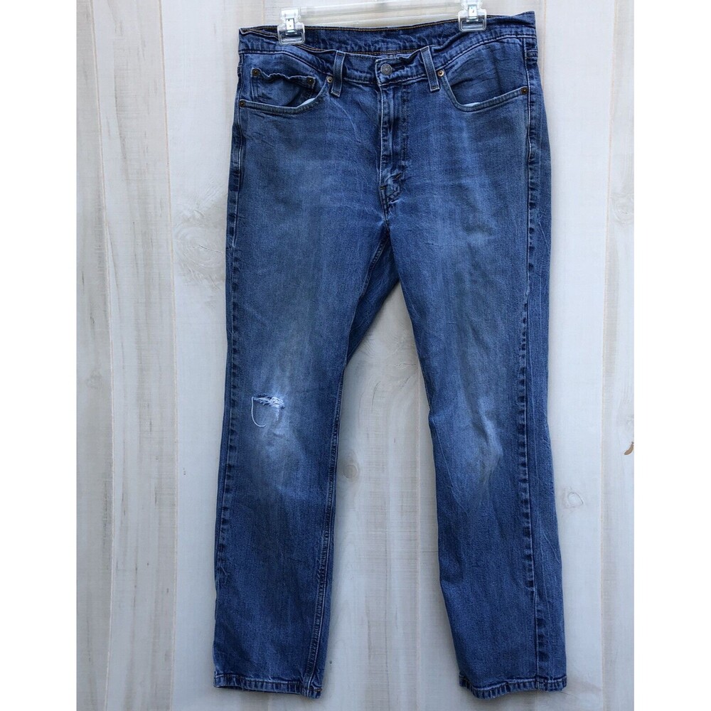 Levi’s 541 Men’s Athletic Fit Jeans Size 34x30 Blue Denim Distressed